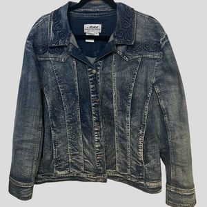 Denim Jean jacket Back in the saddle brand